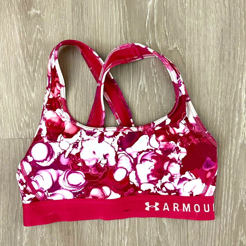 Floral Under Armour padded sports bra - Picture 1 of 2